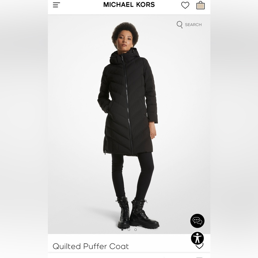 Michael korse quilted puffer coat